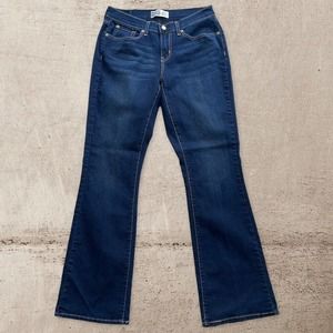 Levi's Signature Stretch Jeans Curvy Bootcut Women's Dark Wash Size 10 L 30x32